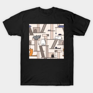 Cat Tree Pattern T-Shirt